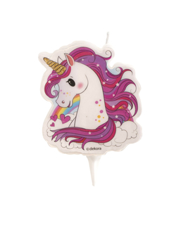  Bougie d'anniversaire licorne magique 7,5 cm, fig. 1 