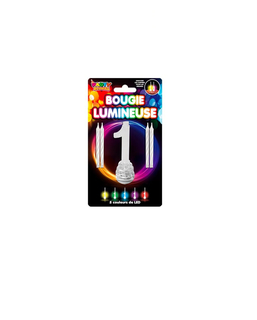  Bougies lumineuses LED chiffre 1, fig. 1 