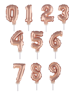  Cake topper ballon chiffre rose gold 12,7 cm, fig. 1 