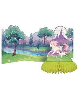  Centre de table en carton Licorne magique 30 x 69 cm, fig. 1 