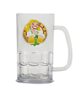  Chope de bière transparente 14 cm Fête de la bière, fig. 1 