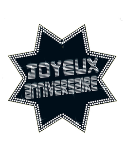  Cut-out étoile joyeux anniversaire VIP 34 x 32 cm, fig. 1 