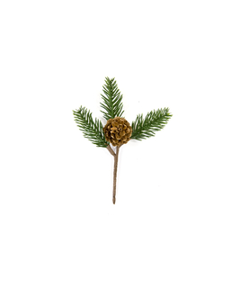  Christbaumschmuck Zweig mit Tannenzapfen 15 cm, fig. 1 