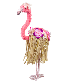  Flamingo-Dekoration Sommerparty-Deko rosa-braun 35x16 cm, fig. 1 