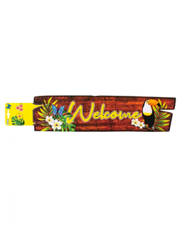  Tukan-Banner Welcome Partydeko bunt 60x13 cm, fig. 1 