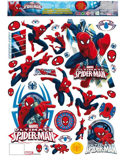  Spiderman™ Fenster-Sticker Dekoset 42 x 30 cm, fig. 1 