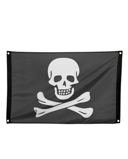  Piratenflagge schwarz-weiss 90x60cm, fig. 1 