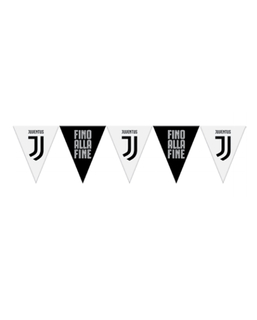  Guirlande à fanions en plastique Juventus™ noire et blanche, fig. 1 