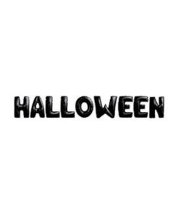  Guirlande ballons aluminium Halloween lettres noires 40 cm, fig. 1 