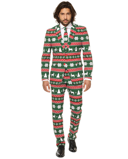  Mr. Festive Herrenkostüm Opposuits™ grün-weiß-rot, fig. 1 