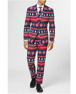  Mr. Nordic-Opposuits™ festlicher Weihnachtsanzug blau-rot, fig. 1 