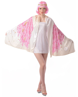  Déguisement Ailes d'ange poncho rose femme, fig. 1 