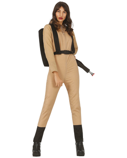  Geisterjäger-Kostüm für Damen beige-schwarz, fig. 1 