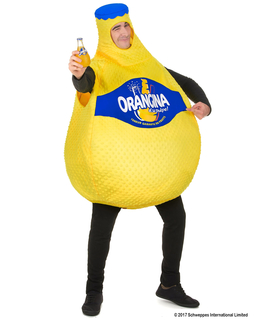  Orangina™ Flasche Kostüm für Erwachsene gelb, fig. 1 