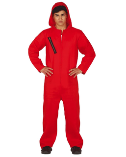  Rotes Dieb-Jumpsuit-Kostüm für Erwachsene, fig. 1 