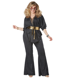  Déguisement disco éblouissant grande taille luxe femme, fig. 1 