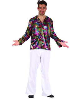  Mehrfarbiges Herren-Disco-Shirt, fig. 1 