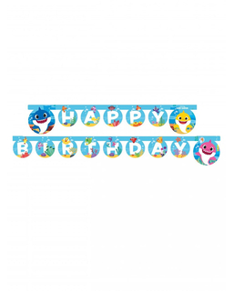  Guirlande en papier Happy Birthday FSC® Baby Shark™ 2 m, fig. 1 