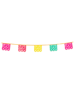  Guirlande en plastique mexicaine multicolore 14,5 x 16 cm 6 m, fig. 1 