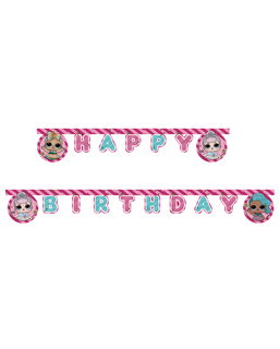  LOL Surprise™-Girlande Happy Birthday Raumdekoration bunt 2m, fig. 1 