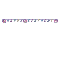  Guirlande Happy Birthday Minnie et la licorne™ 2 m, fig. 1 