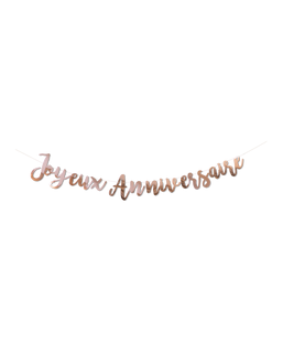  Guirlande Joyeux Anniversaire rose gold 1,80 m, fig. 1 