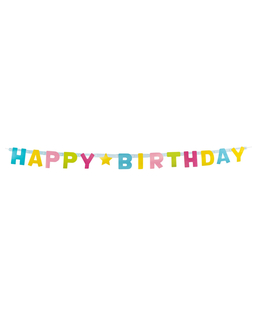  Guirlande lettres Happy Birthday en carton 150 cm, fig. 1 