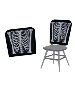  Housse de chaises squelette 38 X 48 cm Halloween, fig. 1 