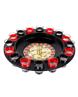  Roulette-Trinkspiel Partyanimation schwarz-rot 30 cm, fig. 1 