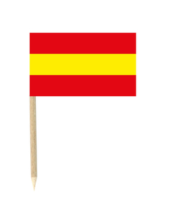  Fanartikel Party-Picker Spanien 50 Stück 3x5cm rot-gelb, fig. 1 