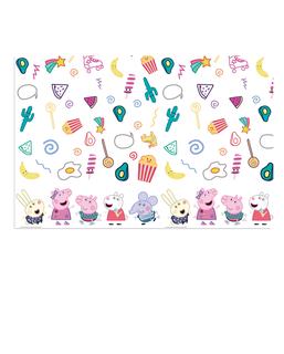  Peppa Wutz™-Tischdecke für Kinder Zubehör für Geburtstage bunt 120 x 180 cm, fig. 1 