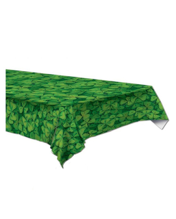  Nappe en plastique verte avec trèfles 137 x 274 cm, fig. 1 