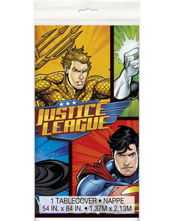  Justice League™ Kunststofftischdecke 137 x 213 cm, fig. 1 