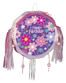  Happy Birthday-Piñata 45 cm violett, fig. 1 