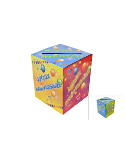  Urne en carton anniversaire Fiesta 20 x 23 cm, fig. 1 