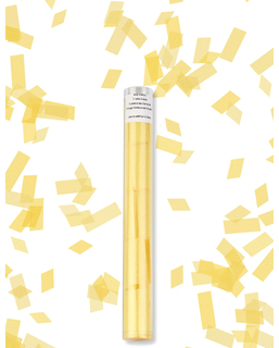  Tube lanceur de confettis rectangle jaune 27 cm, fig. 1 