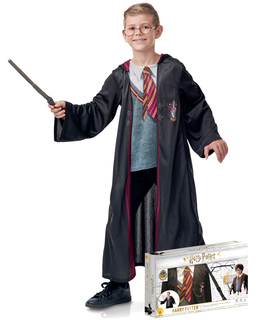  Harry Potter™-Kinderkostüm im Geschenke-Koffer schwarz-rot-grau, fig. 1 