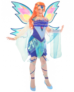  Bloom Winx Club™-Kinderkostüm Feen-Verkleidung blau-pink, fig. 1 