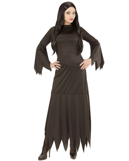  Düsteres Gothic-Kostüm für Damen Halloween-Verkleidung schwarz, fig. 1 