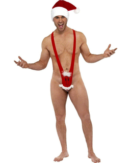  Mankini humoristique Père Noël homme, fig. 1 