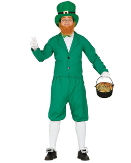  Grünes Leprechaun Kostüm für Herren St. Patrick's Day, fig. 1 