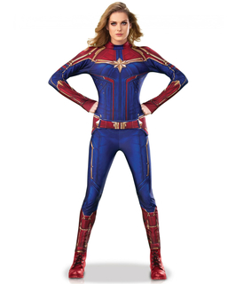  Captain Marvel™ Superhelden-Damenkostüm blau-rot-gold, fig. 1 