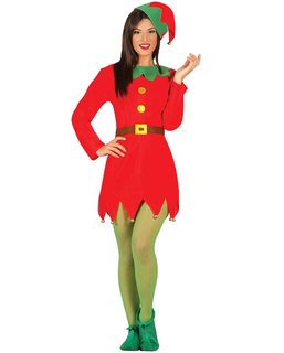  Déguisement miss lutin rouge de Noël femme, fig. 1 