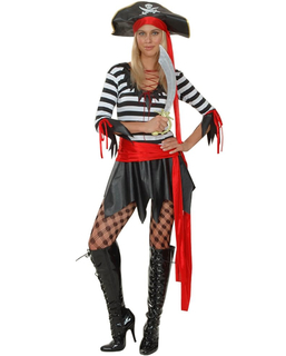  Déguisement pirate ceinture rouge femme, fig. 1 