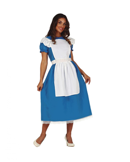  Alice-Kostüm für Damen Faschings-Verkleidung blau-weiss, fig. 1 