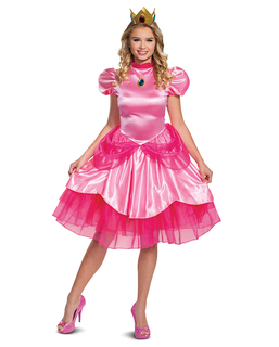  Prinzessin Peach™-Damenkostüm Deluxe Nintendo™-Lizenzkostüm pink, fig. 1 