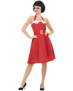  Déguisement rockabilly 50's rouge femme, fig. 1 