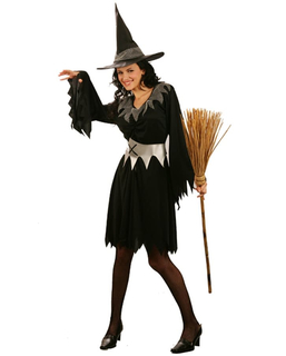  Hexenkostüm Halloween für Damen schwarz-grau, fig. 1 