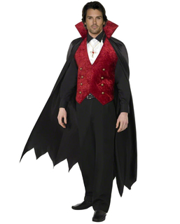  Déguisement vampire avec cape homme Halloween, fig. 1 