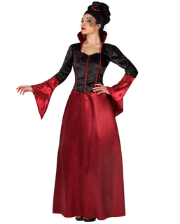  Halloween Rotes und schwarzes Vampir Kostüm für Damen, fig. 1 